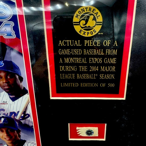 Montreal Expos 2004 Baseball Memorabilia . Limited Edition Baseball, Game Used - Picture 5 of 7